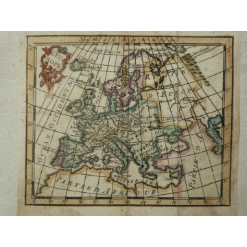 Mapa Evropy 1760