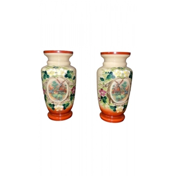 St. opálové párové vázy
